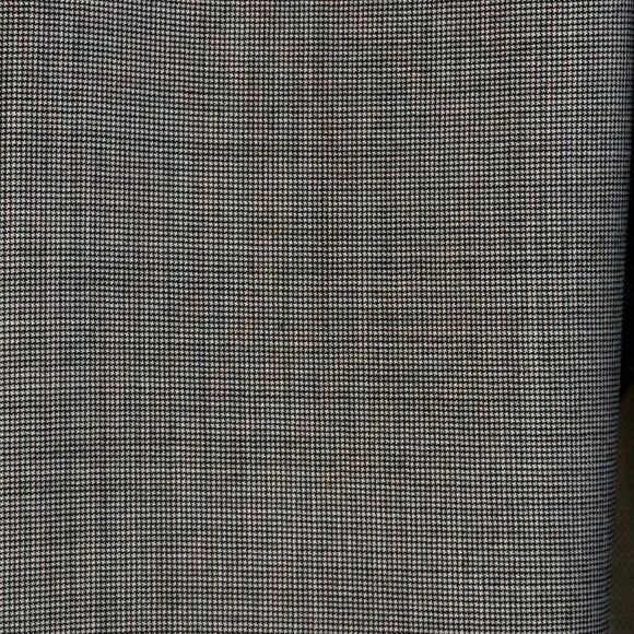 Vntg JOS A BANK Gray black small Houndstooth Suit 44R Wool Pants 37x 28.5 - Picture 6 of 13